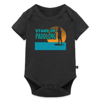 Stand Up Paddling - Girl Water Sports Paddle Sport - Body à manches courtes Premium Bébé - noir - Devant