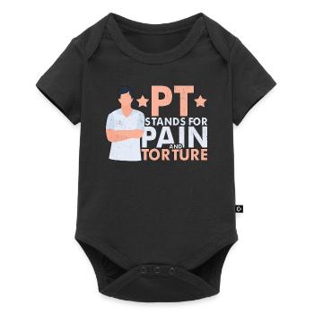 Physical Therapist Speech and Massage Therapy Chir - Baby Premium Kurzarmbody - Schwarz - Vorne