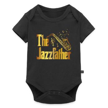 Saxophone Sax Player Jazz Music Woodwind Instrumen - Baby Premium Kurzarmbody - Schwarz - Vorne