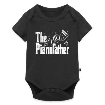 Piano Keyboard Player Orchestra Music Pianofather - Baby Premium short-sleeve bodysuit - black - Front