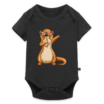 Performance Dancing Otter Dab Dabbing Lunettes de soleil - Body à manches courtes Premium Bébé - noir - Devant