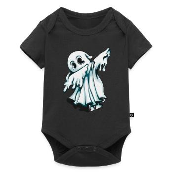 Ghost haunts around and makes Dab Halloween costume - Baby Premium short-sleeve bodysuit - black - Front
