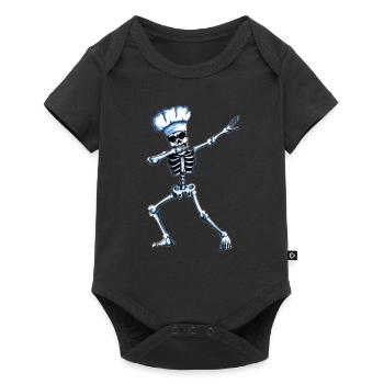 Cuisine Cuisson Chef Chef Cap Squelette Dabbing - Body à manches courtes Premium Bébé - noir - Devant