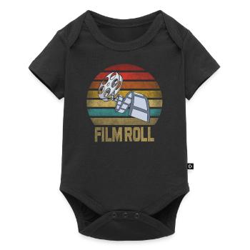 Movie Film Roll Cinema Retro Sunset - Baby Premium short-sleeve bodysuit - black - Front