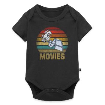 Movie Film Roll Cinema Retro Sunset - Baby Premium short-sleeve bodysuit - black - Front