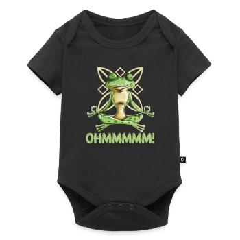 Grenouille Grenouilles Yoga Sport Yoga Tenue Yoga Exercice - Body à manches courtes Premium Bébé - noir - Devant
