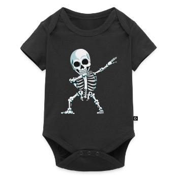 Dab Skeleton Horror Horror Outfit Skeleton Cadeau - Body à manches courtes Premium Bébé - noir - Devant