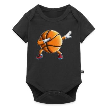 Fan de basket-ball Kids Sport Game Training Outfit - Body à manches courtes Premium Bébé - noir - Devant