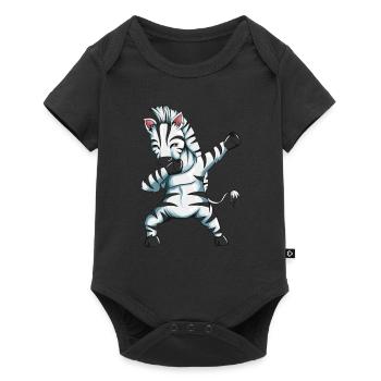 Zebra Gift Zebra Fan Mignon Zebras Tenue Dabbing - Body à manches courtes Premium Bébé - noir - Devant