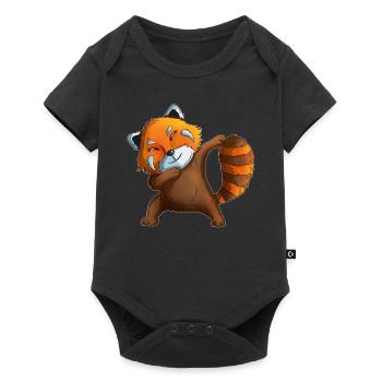 Red Panda Makes Dab Red Panda's Panda Bear Costume - Baby Premium short-sleeve bodysuit - black - Front