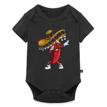 Jalapeño Dab Dabbing Sombrero Mexico Design Kids - Baby Premium short-sleeve bodysuit - black - Front