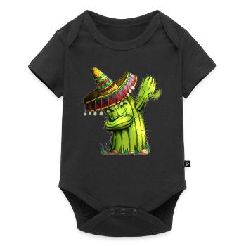 Vacances Mexique Cinco de Mayo Cactus Costume Dab - Body à manches courtes Premium Bébé - noir - Devant