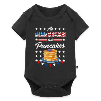 As American As Pancakes 4th of July USA - Body à manches courtes Premium Bébé - noir - Devant