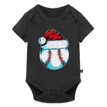 Baseball Player X-Mas Outfit Baseball Player Baseball - Baby Premium short-sleeve bodysuit - black - Front