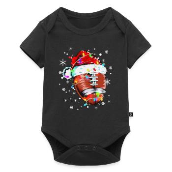 Joueur de football Costume de football Noël Noël X-Mas - Body à manches courtes Premium Bébé - noir - Devant