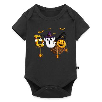 Funny Witch Ghosts Halloween Kids Costume Boo - Baby Premium short-sleeve bodysuit - black - Front