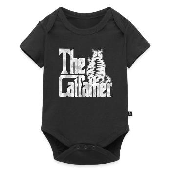 Cat Dad The Catfather Crazy Cat Father Kitty Daddy - Baby Premium short-sleeve bodysuit - black - Front