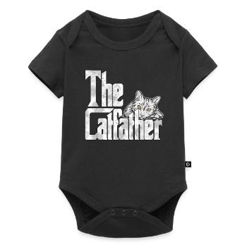 Cat Dad The Catfather Crazy Cat Father Kitty Daddy - Body à manches courtes Premium Bébé - noir - Devant
