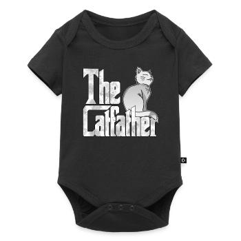 Cat Dad The Catfather Crazy Cat Father Kitty Daddy - Body à manches courtes Premium Bébé - noir - Devant
