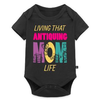 Living That Antiquing Mom Life Antiques Mama - Baby Premium short-sleeve bodysuit - black - Front