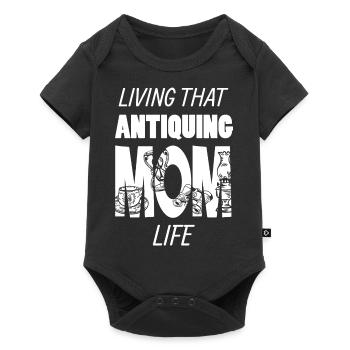 Living That Antiquing Mom Life Antiques Mama - Baby Premium short-sleeve bodysuit - black - Front