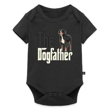 Chien de montagne suisse Papa Dogfather Chiens Papa Fa - Body à manches courtes Premium Bébé - noir - Devant