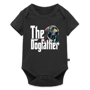 Labrador Retriever Dog Dad Dogfather Dogs Daddy Fa - Baby Premium short-sleeve bodysuit - black - Front