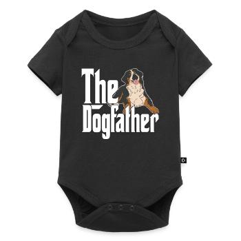 Bouvier Bernois Chien Papa Dogfather Chiens PapaB - Body à manches courtes Premium Bébé - noir - Devant