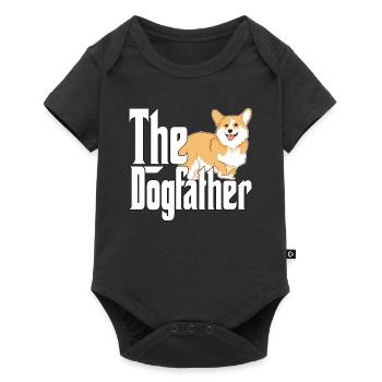 Corgi Chien Papa Chien Père Chiens Papa Père Rottie - Body à manches courtes Premium Bébé - noir - Devant