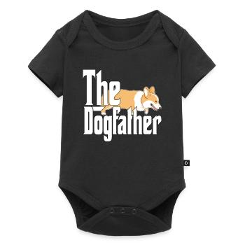 Corgi Chien Papa Chien Père Chiens Papa Père Rottie - Body à manches courtes Premium Bébé - noir - Devant