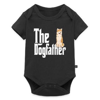 Akita Chien Papa Dogpère Chiens Papa Père Rottie - Body à manches courtes Premium Bébé - noir - Devant