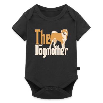 Akita Chien Maman Chienne Chiens Maman - Body à manches courtes Premium Bébé - noir - Devant