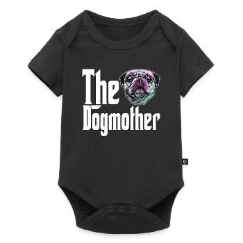 Carlin Chien Maman Dogmère Chiens Maman Rottie - Body à manches courtes Premium Bébé - noir - Devant