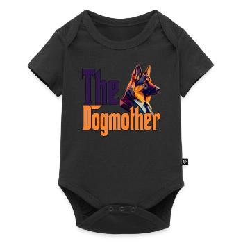 Berger Anglais Maman Dogmère Chiens Maman Rotti - Body à manches courtes Premium Bébé - noir - Devant