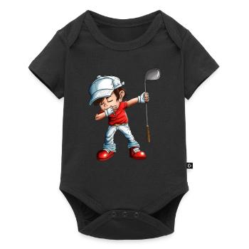 Dabbing Golfer Golfer Golf Ball Golf Club Fan - Body à manches courtes Premium Bébé - noir - Devant