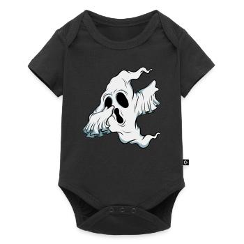 Dabbing Ghost Pumpkin Glowing Skeleton Halloween - Baby Premium short-sleeve bodysuit - black - Front