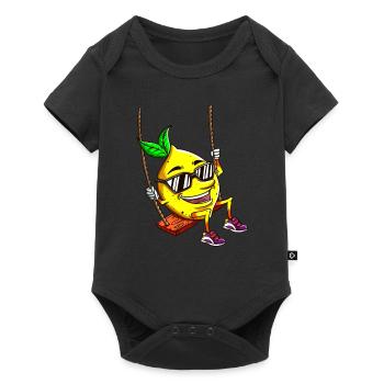 Lunettes de soleil Sour Fruit Lemon Rocks Holiday - Body à manches courtes Premium Bébé - noir - Devant