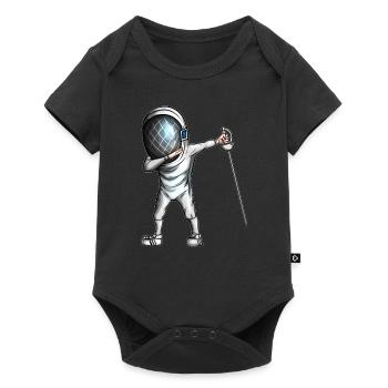 Fencing Art Epee Fight Fencing Form Epee Fencing - Baby Premium short-sleeve bodysuit - black - Front