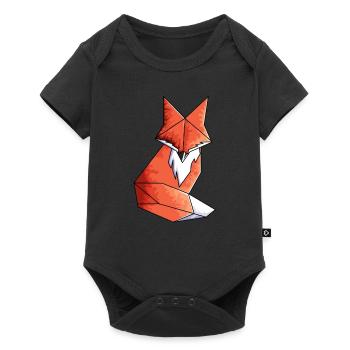Geometrisches Fuchs Liebhaber Mathe Geometrie - Baby Premium Kurzarmbody - Schwarz - Vorne