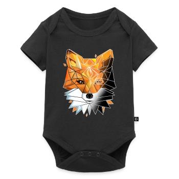 Géométrique Fox Lover Math Géométrie - Body à manches courtes Premium Bébé - noir - Devant