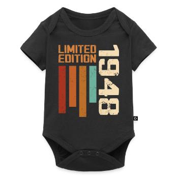 Vintage 1948 Retro 1948 Birthday Gift - Baby Premium short-sleeve bodysuit - black - Front