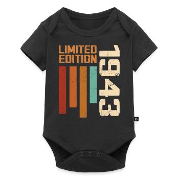 Vintage 1943 Birthday Gift 1943 Retro 1943 - Baby Premium short-sleeve bodysuit - black - Front