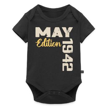 May 1942 Birthday May 1942 Gift May 1942 May - Baby Premium short-sleeve bodysuit - black - Front