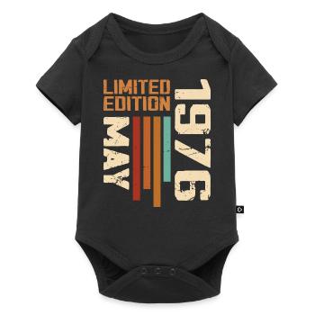 May 1976 Vintage Born In May 1976 Birthday - Baby Premium short-sleeve bodysuit - black - Front