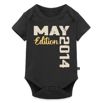 Mai 2014 Anniversaire Mai 2014 Cadeau Mai 2014 Mai - Body à manches courtes Premium Bébé - noir - Devant