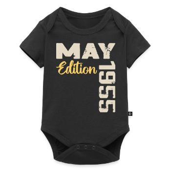 May 1955 Birthday May 1955 Gift May 1955 May - Baby Premium short-sleeve bodysuit - black - Front