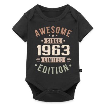 Original 1963 Vintage Vintage anniversaire 1963 - Body à manches courtes Premium Bébé - noir - Devant