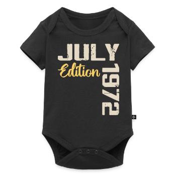 Juillet 1972 Chemise D’anniversaire Juillet 1972 - Body à manches courtes Premium Bébé - noir - Devant