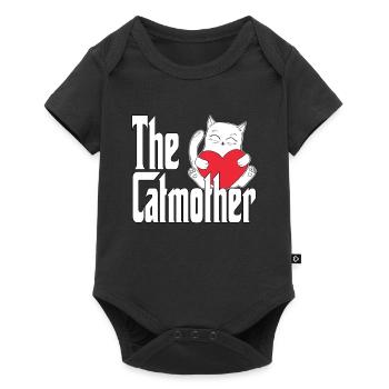Maman chat La mère chat folle Chat Mère Kitty Maman - Body à manches courtes Premium Bébé - noir - Devant
