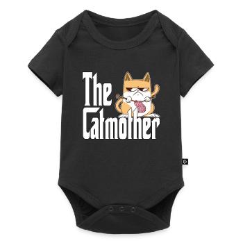Maman chat La mère chat folle Chat Mère Kitty Maman - Body à manches courtes Premium Bébé - noir - Devant